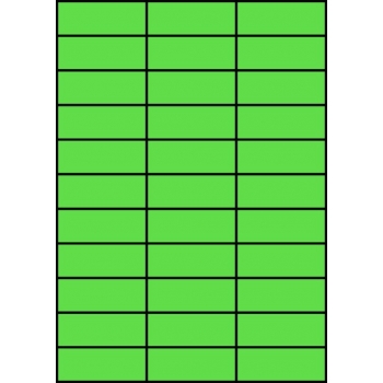 Etykiety A4 kolorowe 70x27 – zielone